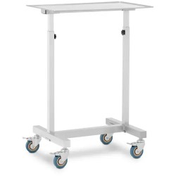 Steinberg Systems instrumenttipöytä 60 x 40 cm korkeuden säädettävä ruostumaton teräs