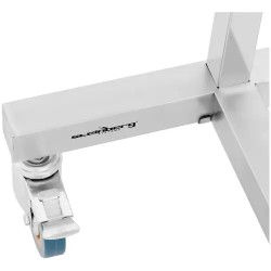 Steinberg Systems instrumenttipöytä 60 x 40 cm, korkeuden säädettävä, ruostumaton teräs