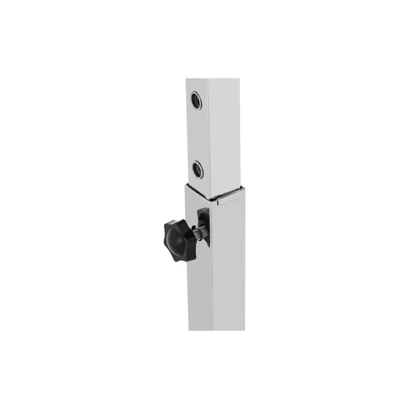 Steinberg Systems instrumenttipöytä 60 x 40 cm, korkeuden säädettävä, ruostumaton teräs