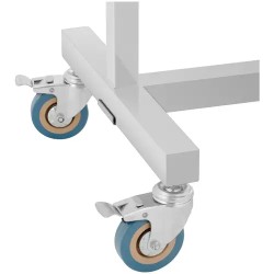 Steinberg Systems instrumenttipöytä 60 x 40 cm, korkeuden säädettävä, ruostumaton teräs