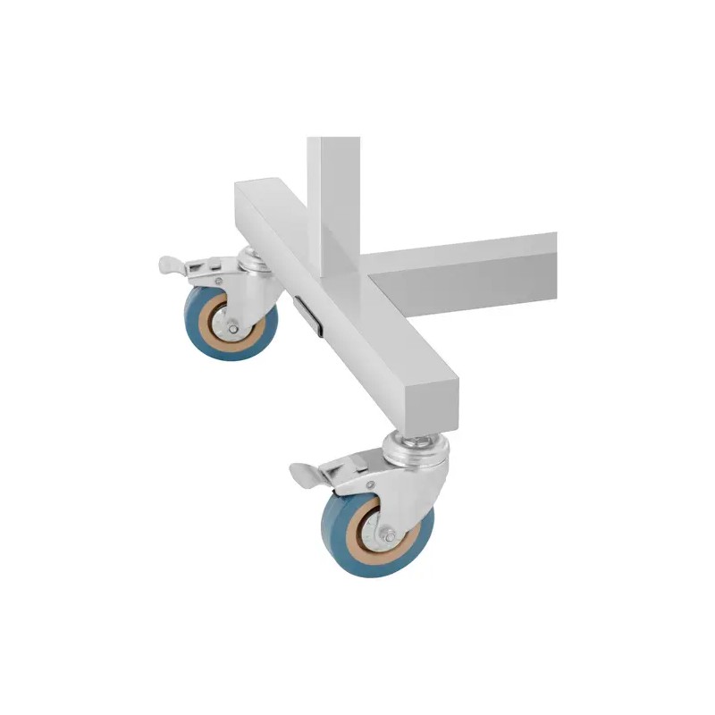 Steinberg Systems instrumenttipöytä 60 x 40 cm, korkeuden säädettävä, ruostumaton teräs