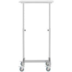 Steinberg Systems instrumenttipöytä 60 x 40 cm, korkeuden säädettävä, ruostumaton teräs