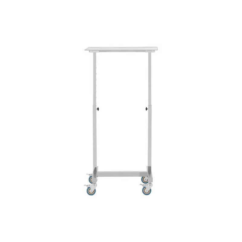 Steinberg Systems instrumenttipöytä 60 x 40 cm, korkeuden säädettävä, ruostumaton teräs