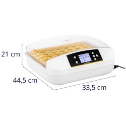 Automaattinen hautomakone IN-32DDI, 42 munaa, LCD-näyttö, 90 W