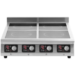 Royal Catering induktioliesi 4 x 3500 W, 4 x 20 cm, ajastin