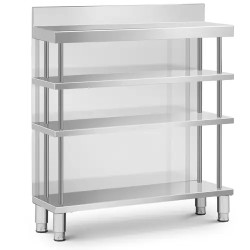 Royal Catering baarityöpöytä ruostumaton teräs 100 x 30 x 115 cm