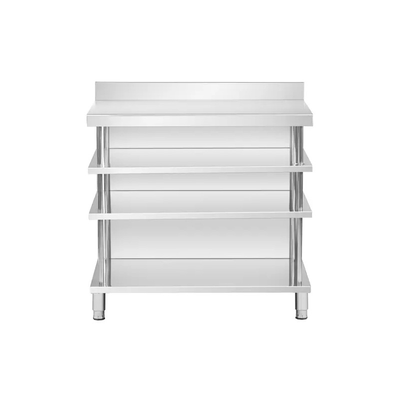 Royal Catering baarityöpöytä ruostumaton teräs 100 x 30 x 115 cm
