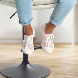 Tyylikäs Damar-baarijakkara kangasverhoilulla ja korkeussäädöllä