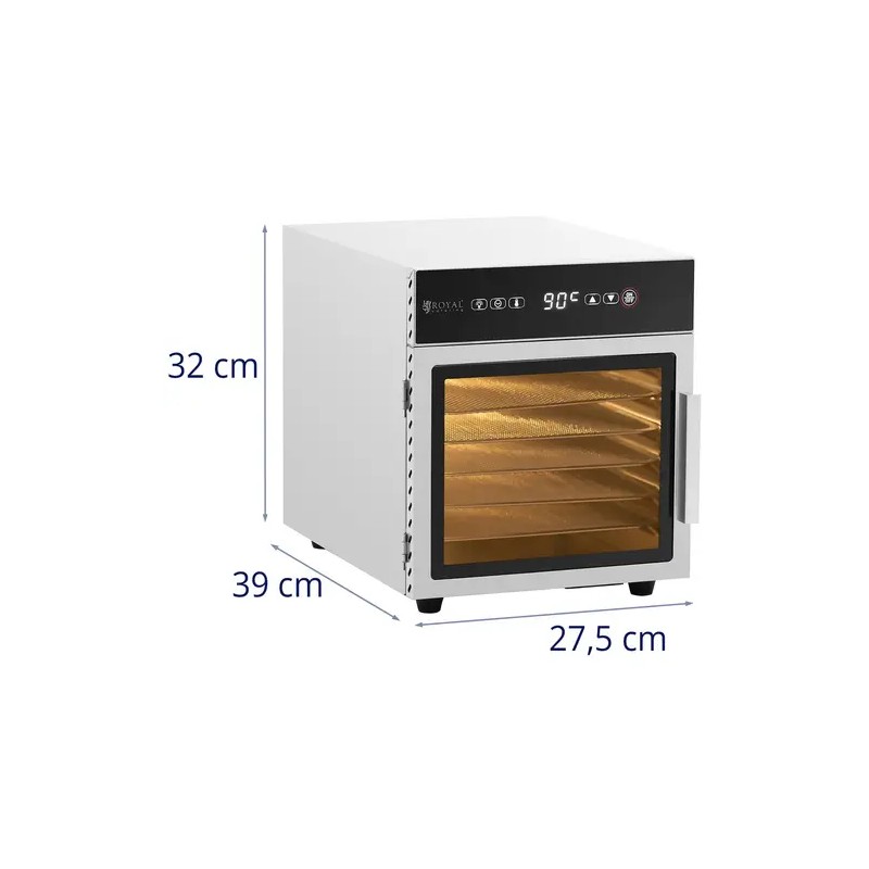 Royal Catering ruoankuivain ruostumaton teräs 500 W 6 tasoa