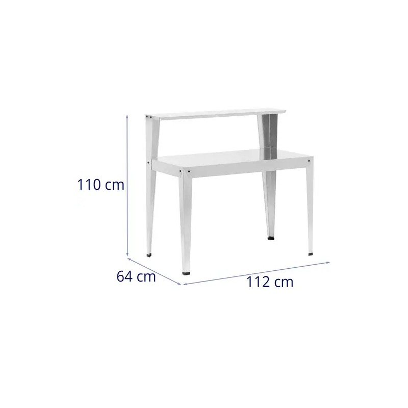 Uniprodo istutuspöytä sinkitty teräs 112 x 64 x 110 cm