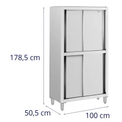 Royal Catering RCDC-100 astiakaappi ruostumaton teräs 1000 x 500 x 1800 mm