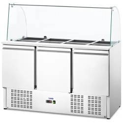 Royal Catering RCLK W368 Saladette kylmäpöytä 368 l lasikannella