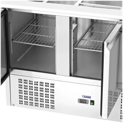 Royal Catering RCLK-W368 Saladette-kylmäpöytä 368 l lasikannella