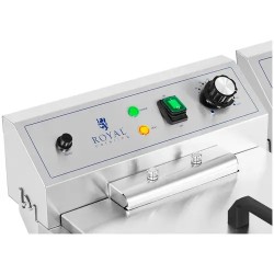 Royal Catering sähköinen kaksoisfryytteri 2 x 16 l 10 000 W 400 V alakaapilla