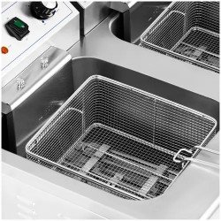 Royal Catering sähköinen kaksoisfryytteri 2 x 16 l 10 000 W 400 V alakaapilla