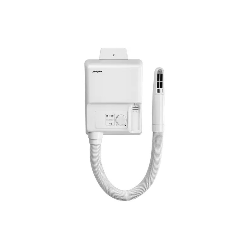 Seinään asennettava hiustenkuivaaja 700 W, valkoinen 10 kg
