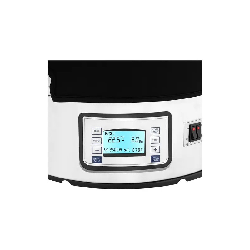 Royal Catering panimuskattila 40 l, 2500 W, 10-100 °C, ruostumaton teräs, LCD-näyttö ja ajastin