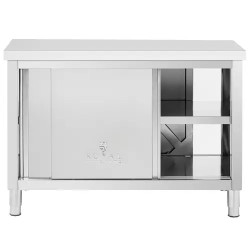 Royal Catering ECO ruostumattomasta teräksestä valmistettu läpilastuskaappi 120 x 60 cm 500 kg