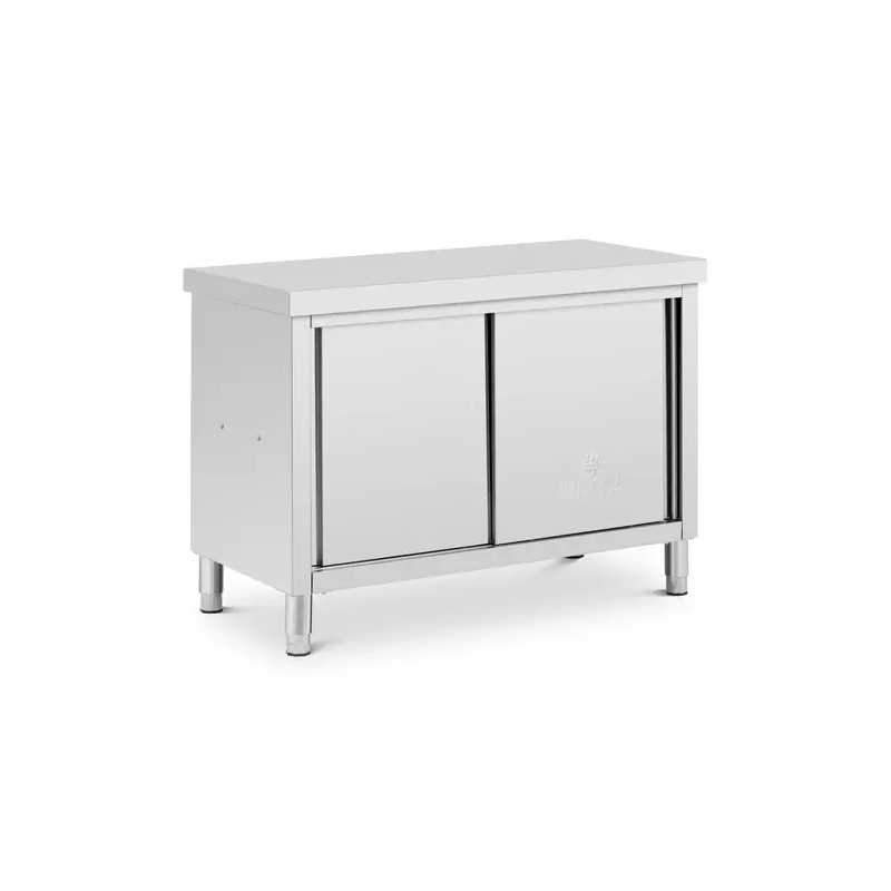 Royal Catering ECO ruostumattomasta teräksestä valmistettu läpilastuskaappi 120 x 60 cm, 500 kg