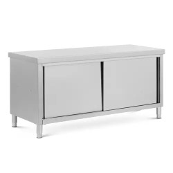 Royal Catering ECO ruostumattomasta teräksestä valmistettu läpikaappi 180 x 70 cm