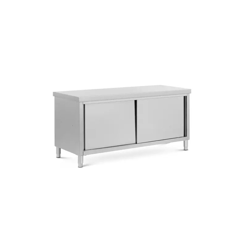 Royal Catering ECO ruostumattomasta teräksestä valmistettu läpikaappi 180 x 70 cm