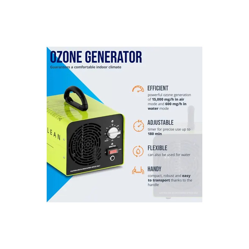 ulsonix AIRCLEAN 15000-H20 ozongeneraattori, 15000 mg/h, 150 W, vesiliitäntä