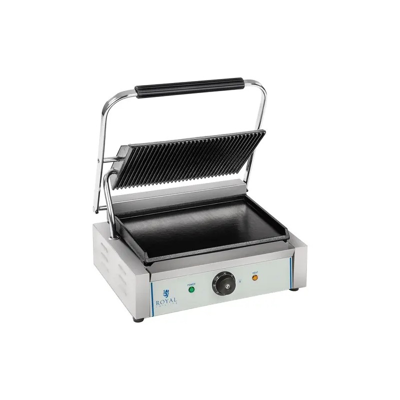 Kontaktigrilli RCKG-2200, 2200 W, uritettu ylälevy ja sileä alalevy