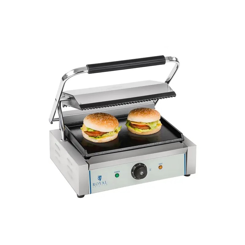 Kontaktigrilli RCKG-2200, 2200 W, uritettu ylälevy ja sileä alalevy
