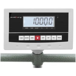 Alustavaaka 1000 kg / 0,2 kg, 60 x 80 cm, pyörillä, LCD-näyttö