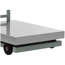 Alustavaaka 1000 kg / 0,2 kg, 60 x 80 cm, pyörillä, LCD-näyttö