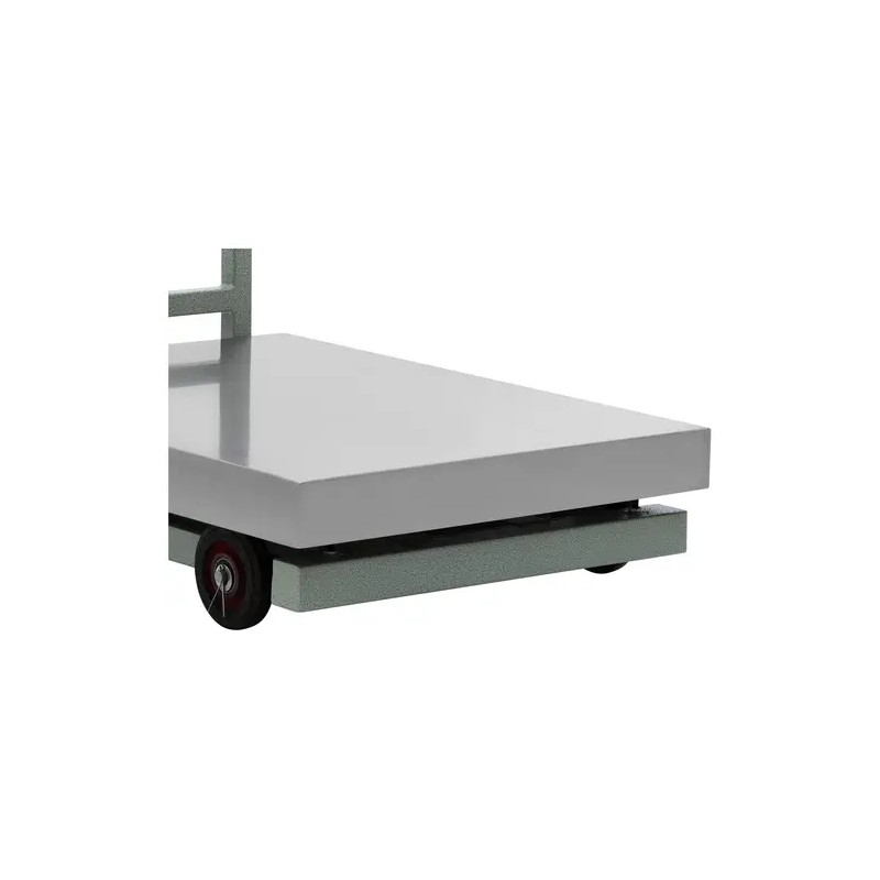 Alustavaaka 1000 kg / 0,2 kg, 60 x 80 cm, pyörillä, LCD-näyttö