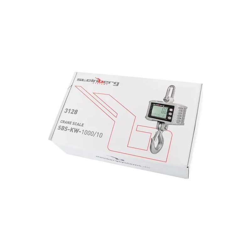 Steinberg Systems SBS-KW-1000/10G digitaalinen nostovaaka 1000 kg / 0,5 kg 1,3 kg