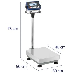 Tasovaaka 30 kg 0,001 kg tarkkuus 30 x 40 cm LCD-näyttö kg/lb