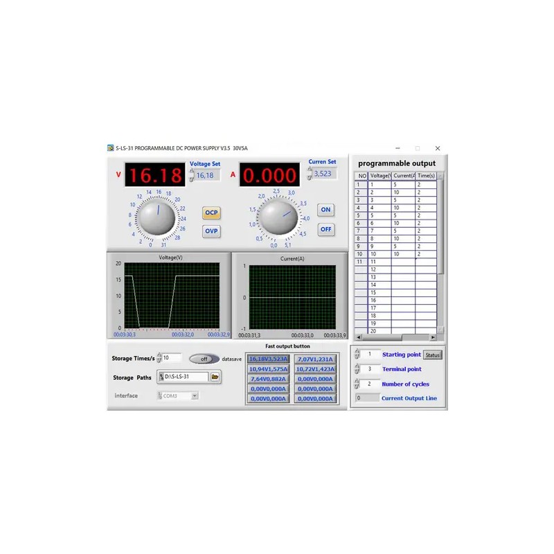 Stamos Soldering S-LS-31 laboratorian virtalähde 0-30 V 0-5 A 250 W USB