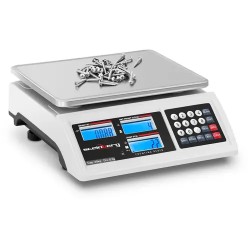 Kappalemäärävaaka 30 kg 0 5 g 22 8 x 28 cm Akku 80 h 3 LCD