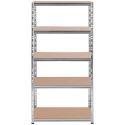 MSW raskashylly 90 x 60 x 180 cm, 5 hyllytasoa, harmaa 15.40 kg