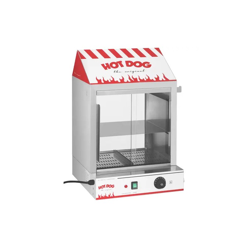 Royal Catering Hot Dog Steamer 2000 W nakki- ja sämpylälämmitin