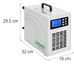 Ozongeneraattori 20 000 mg/h 205 W digitaalinen