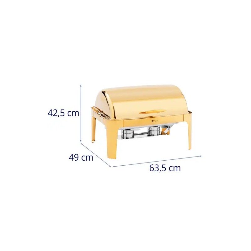 Royal Catering Chafing Dish GN 1/1 9 l kultainen ruoanlämmitin