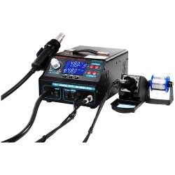 Stamos Soldering S LS 6 4 in 1 juottostasema savunpoistolla ja lisävarusteilla