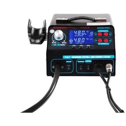 Stamos Soldering S-LS-6 4-in-1 juottostasema savunpoistolla ja lisävarusteilla