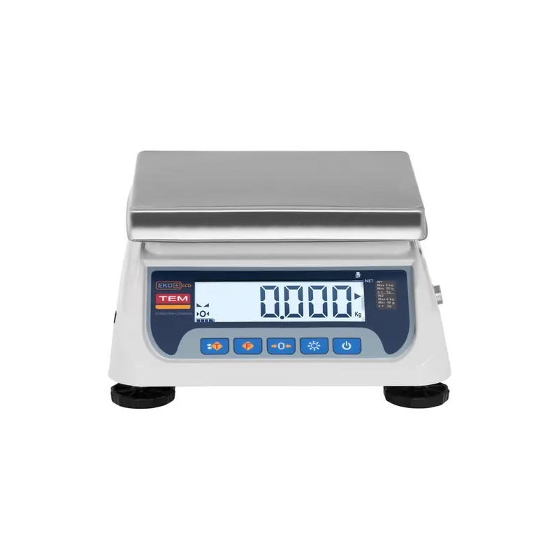 TEM TEKO+LCD06T-P1-B1 pöytävaaka 6 kg / 2 g LCD