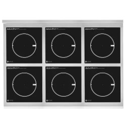 Royal Catering Induktiokeittolevy 6 x 28 cm 60-240 °C 400 V Timer