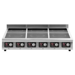 Royal Catering Induktiokeittolevy 6 x 28 cm 60-240 °C 400 V Timer