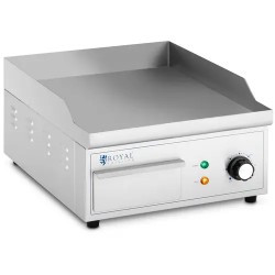 Royal Catering sähkögrilli 350 x 380 mm sileä valurautalevy 2000 W