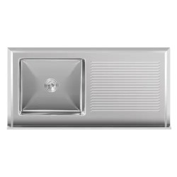 Royal Catering RCSSS-120X60-S tiskiallaspöytä ruostumaton teräs 120 x 60 cm