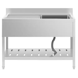 Royal Catering RCSSS-120X60-S tiskiallaspöytä ruostumaton teräs 120 x 60 cm