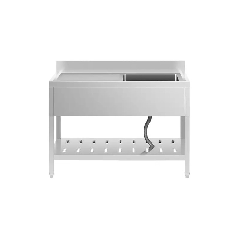 Royal Catering RCSSS-120X60-S tiskiallaspöytä ruostumaton teräs 120 x 60 cm