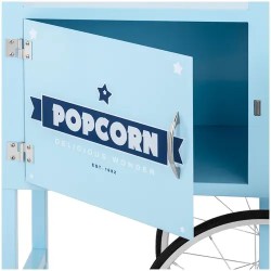 Popcornkoneen kärry 51 x 37 cm sininen Royal Catering RCPT-BBWS-1