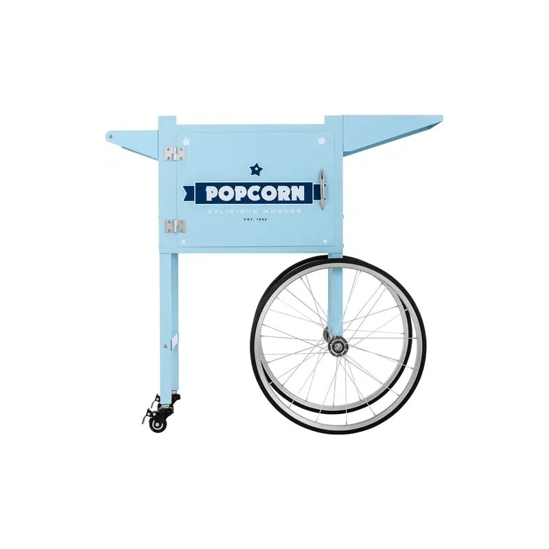 Popcornkoneen kärry 51 x 37 cm sininen Royal Catering RCPT-BBWS-1